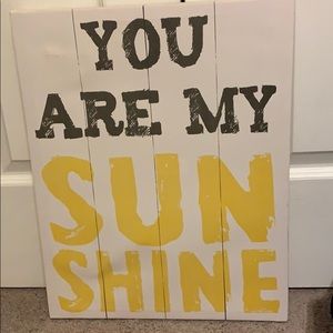 “You are my sunshine” canvas art